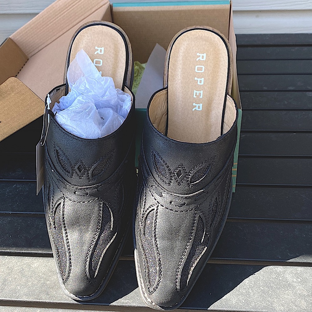 ROPER Fashion Faux Leather Mule.